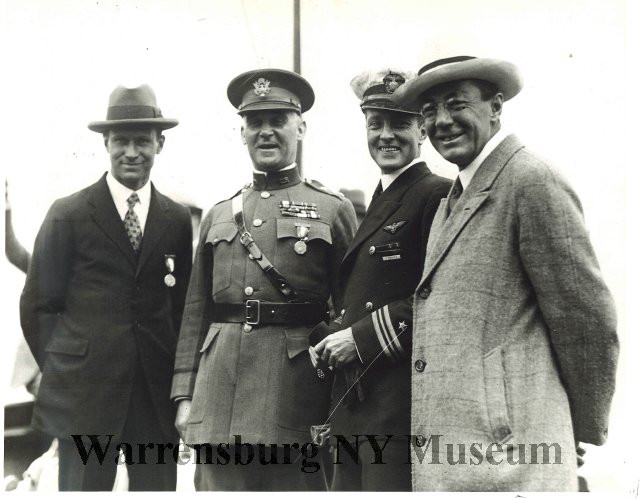 Picture of Photo of Floyd Bennett, Charles Pelot. Summerall (Secretary of War), R.E. Byrd and Douglas Robinson